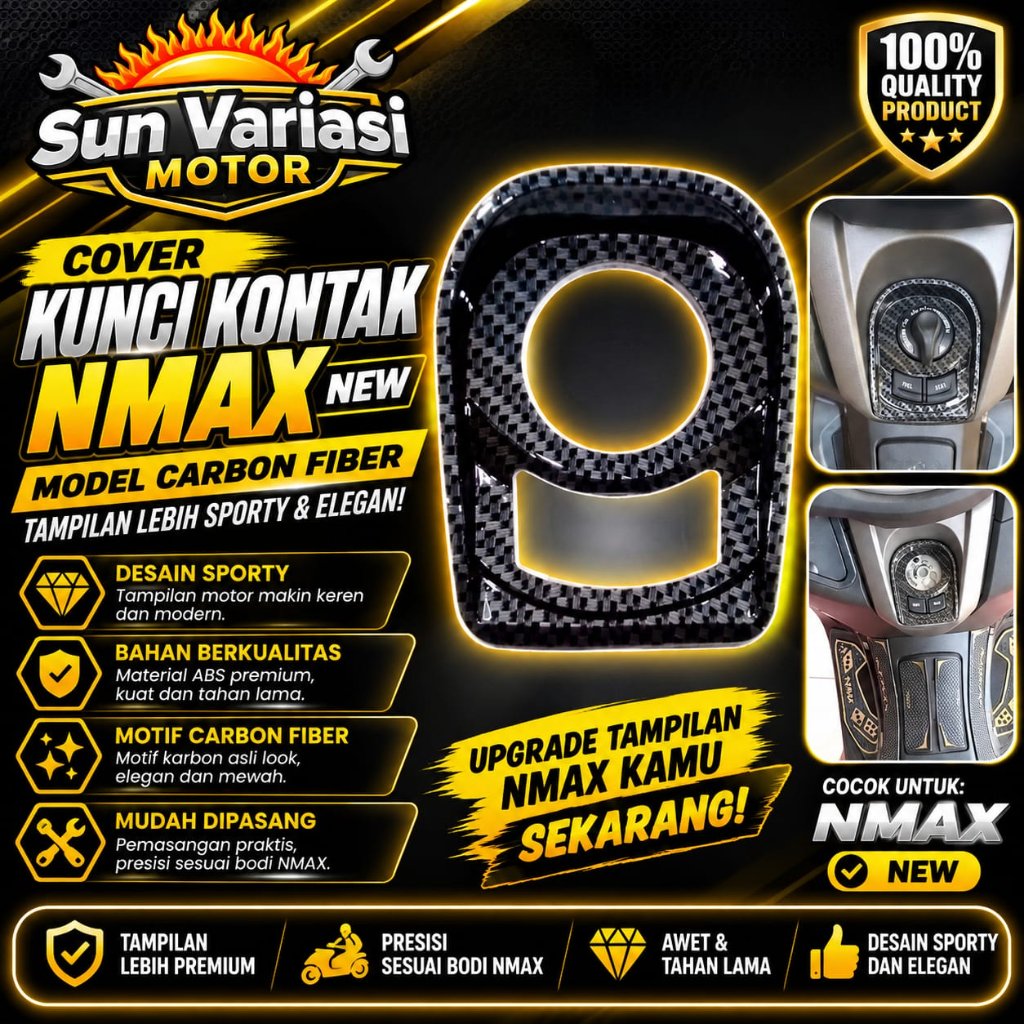 Cover Kunci kontak Karbon Nmax New Cover Tutup Kunci Kontak Nmax New 2020-2022 Karbon Nmax New