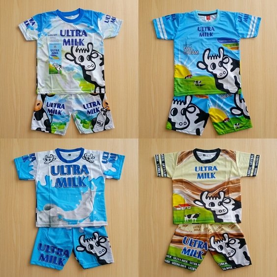 SETELAN BAJU ANAK PRINTING ULTRAMILD BAJU MOTIF UMUR 2-12 TAHUN Setelan baju mobile legend