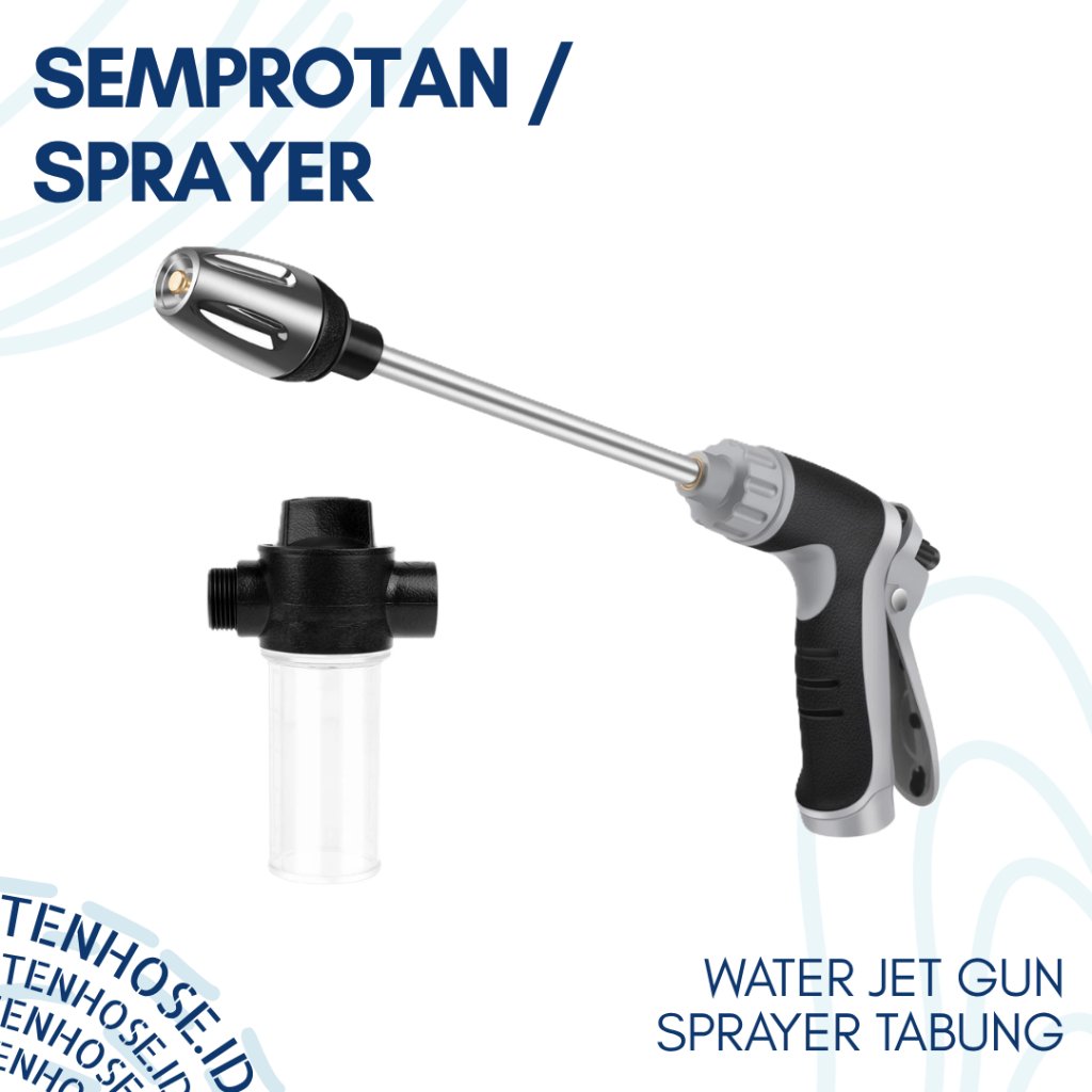 Water Jet Gun Sprayer dengan Botol Sabun Spray Gun Semprotan Air