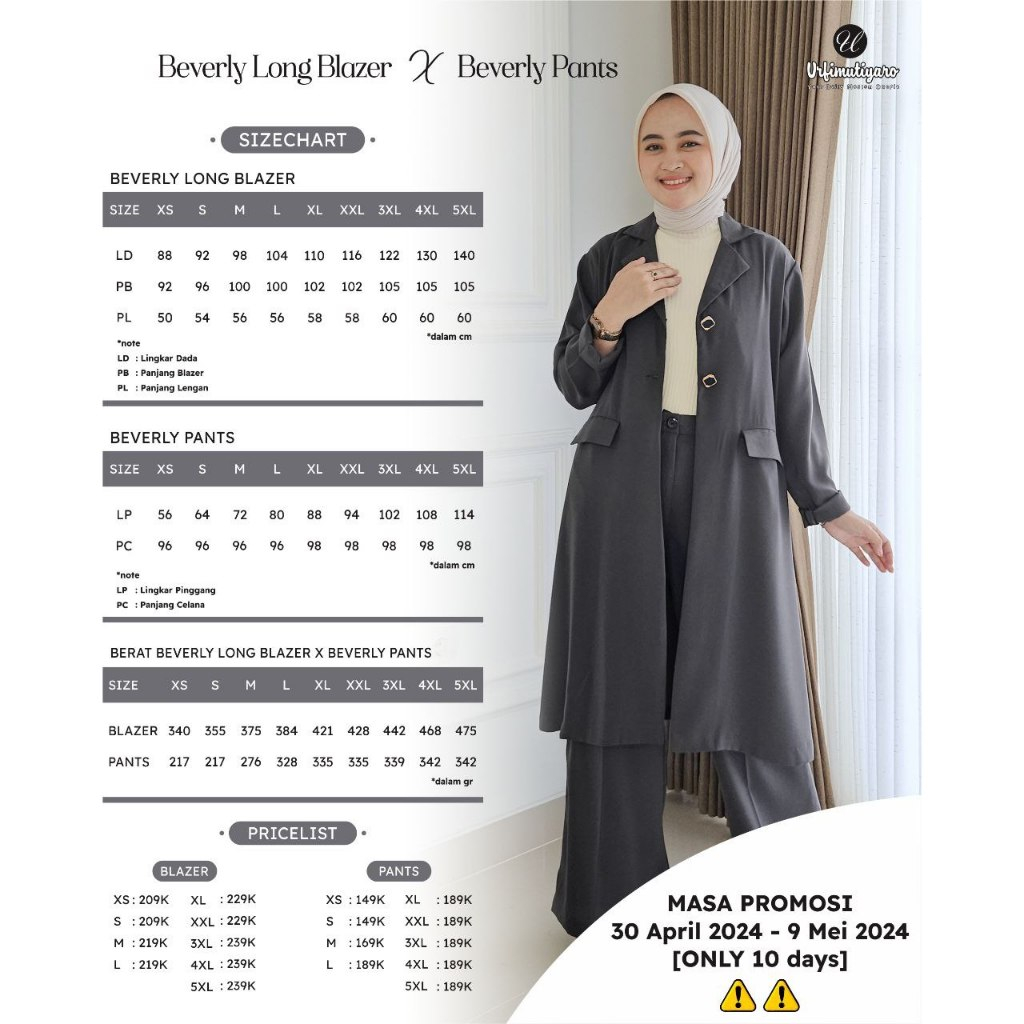 BEVERLY LONG BLAZER x PANTS
