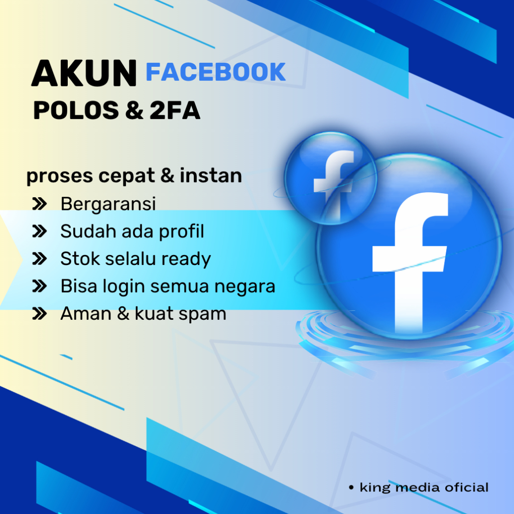 Akun fb 2fa Aktif & Tua kuat | Bergaransi akun facebook kuat
