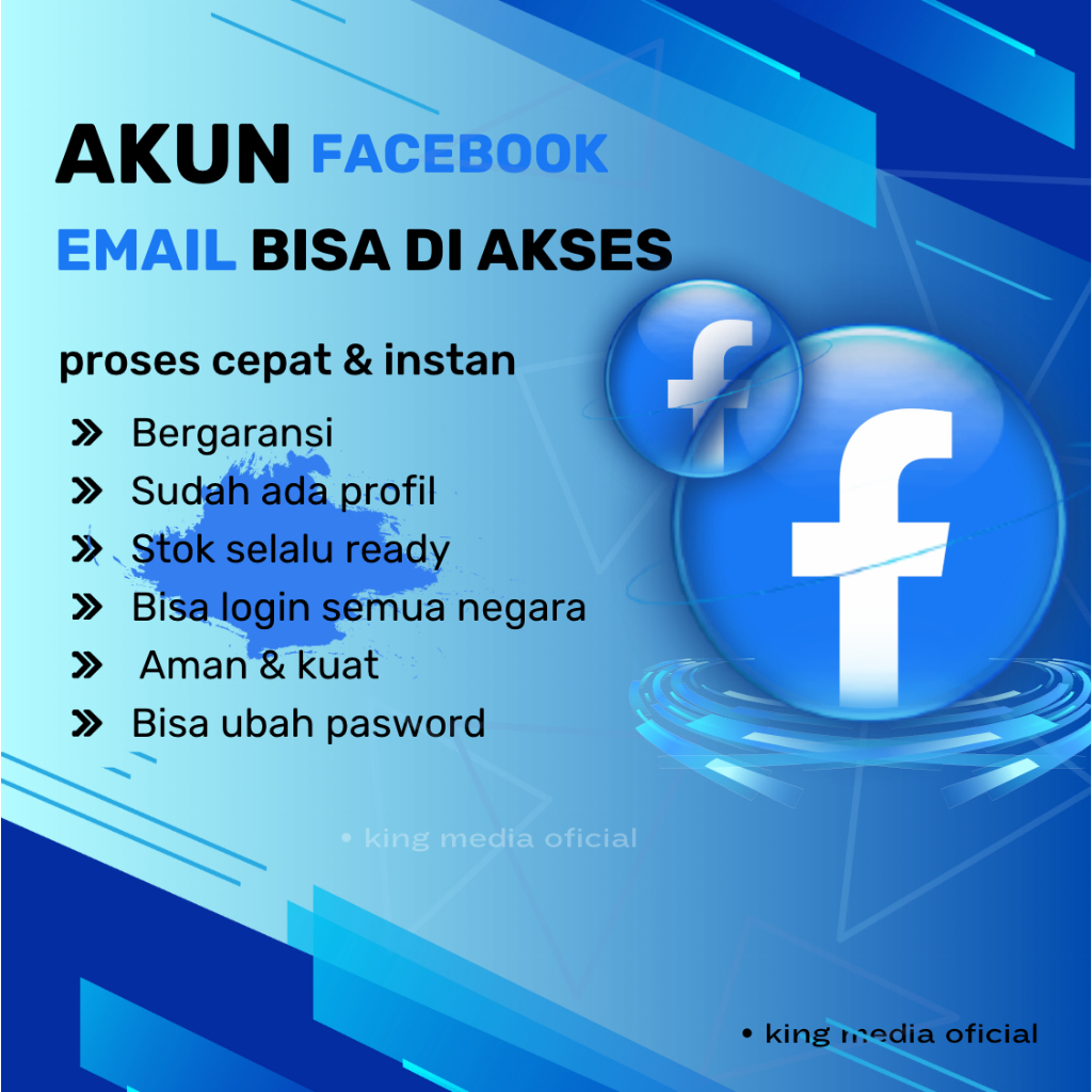 Akun facebook 2fa dengan akses email | akun fb | akun facebook email bisa diakses BERGARANSI