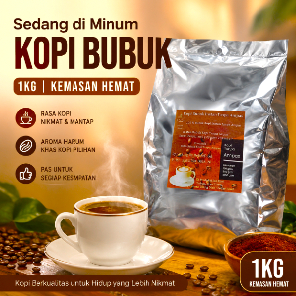 Bubuk Kopi Instan Tanpa Ampas 1Kg Coffee Spray Dried NOT Nescafe Classic