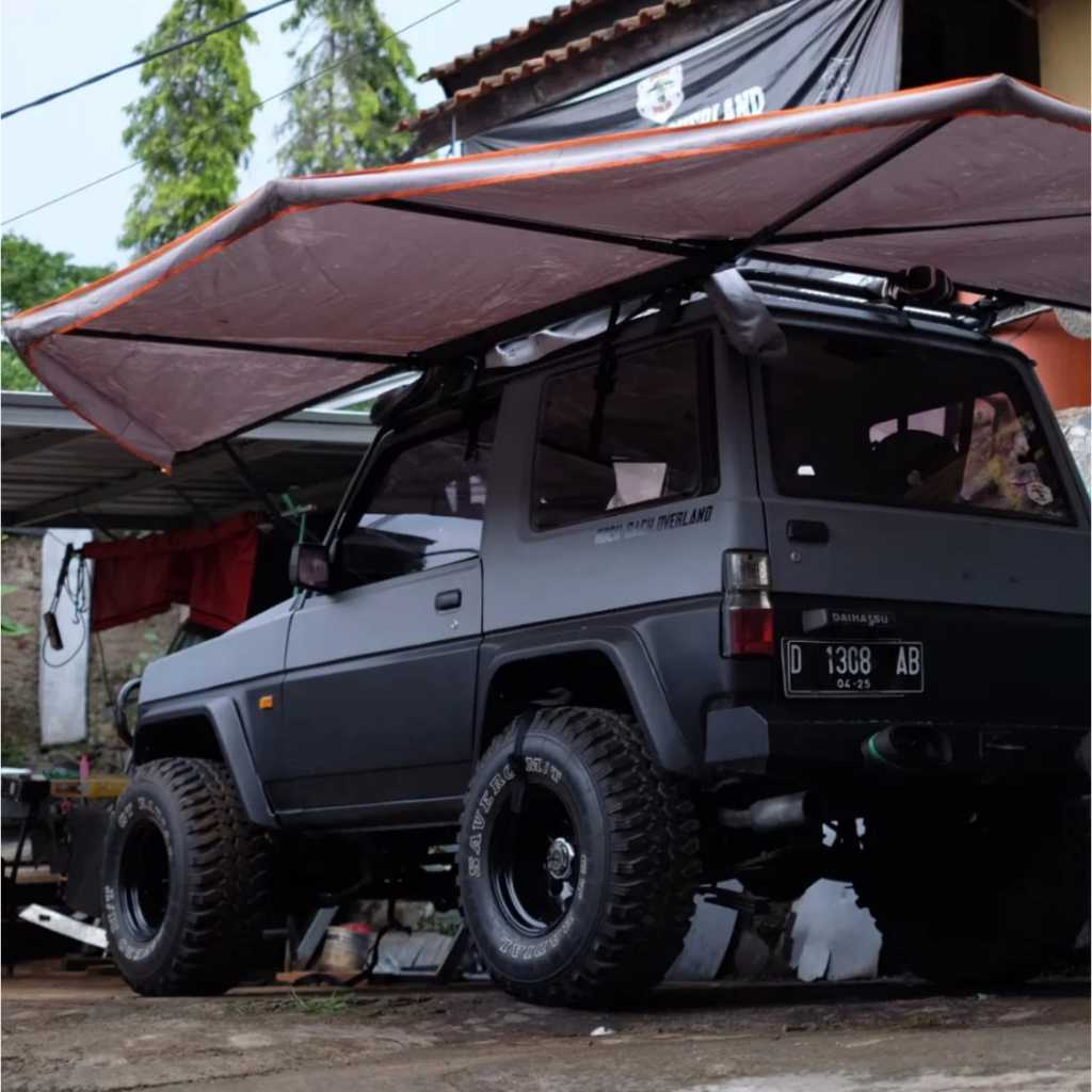 Side Awning Mobil Model 270 Derajat  (Universal Untuk Semua Jenis Dan Merk Mobil)