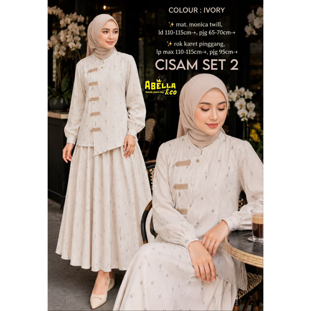 Pakaian Wanita HQ CISAM SET 2 From AbELLA FASHION STORE