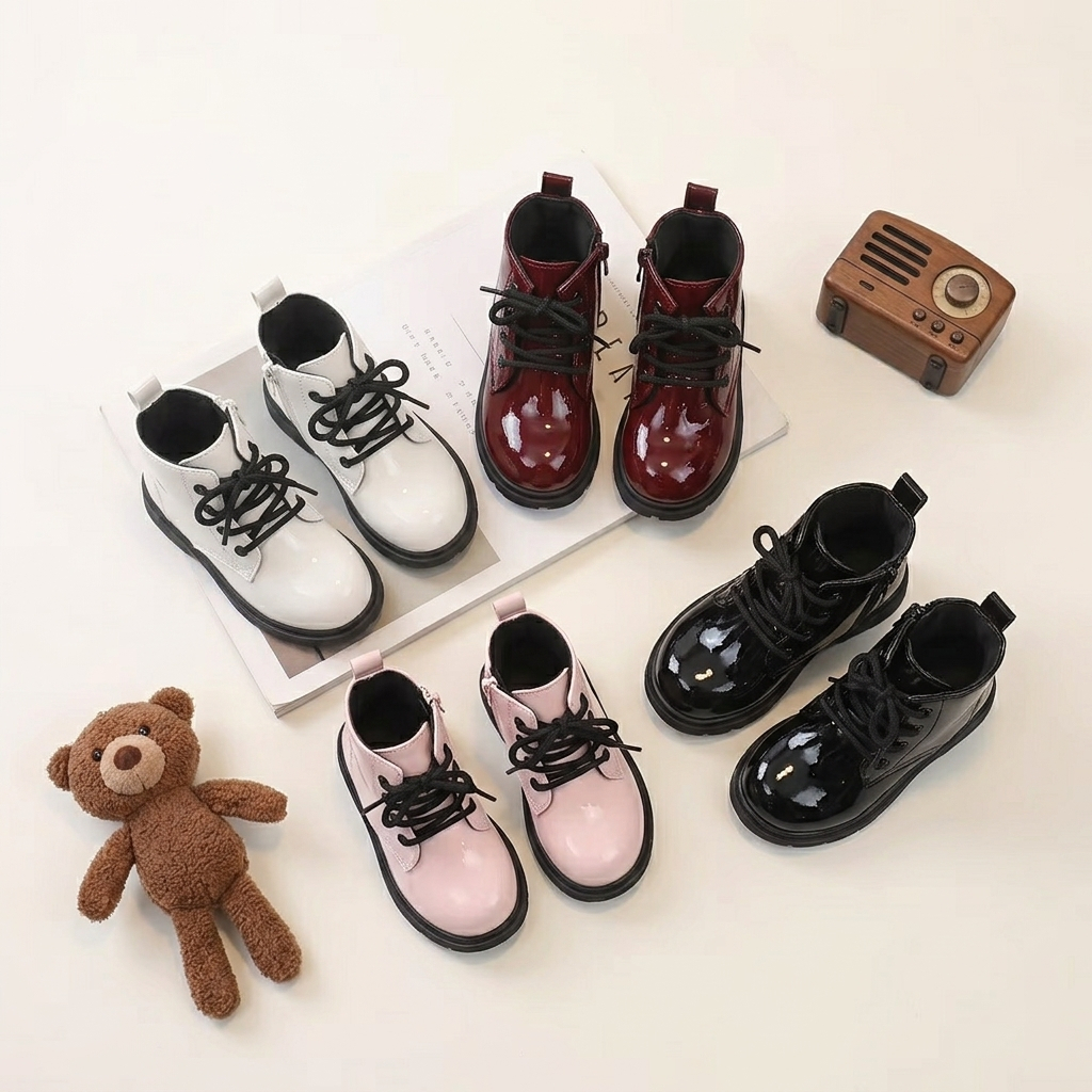 Sepatu Boots Anak Perempuan Martin Boots Korean Style | Anti Slip | Sol Tebal | Fashion Casual | Put