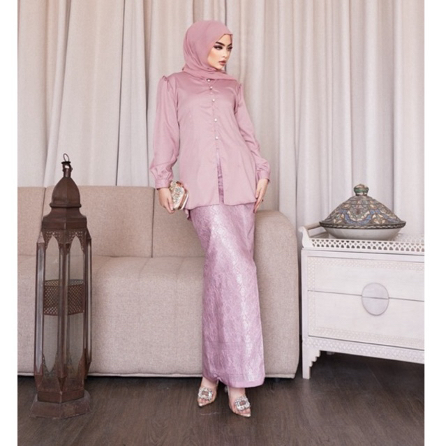 Lakuko - Alea Blouse - Atasan Blouse Katun - Setelan Baju Muslim Wanita Elegan - Blouse Katun Toyobo