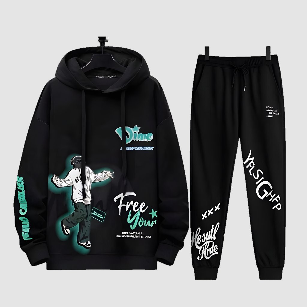 J-HOSE STELAN HOODIE DIME SET BAJU HOODIE JUMPER DAN CELANA JOGGER UNISEX