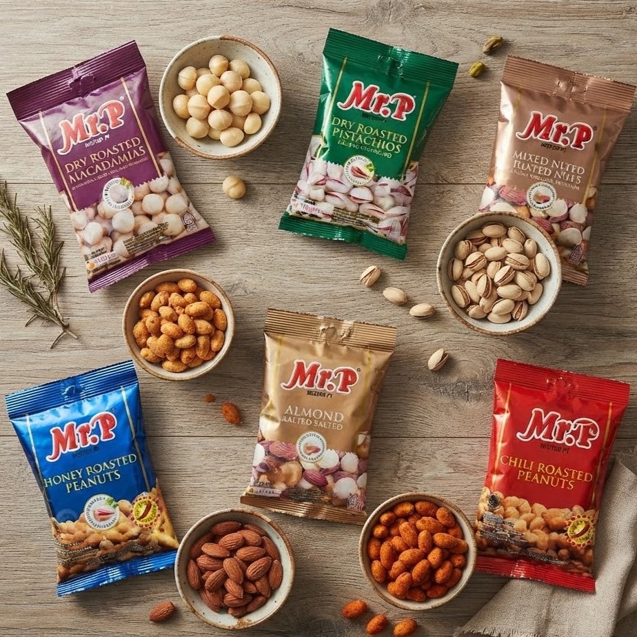 KACANG MR.P 40GR / MR.P KACANG MACADAMIAS 40GR / MR.P KACANG ALMOND / MR.P KACANG PISTACHIOS / MR.P 