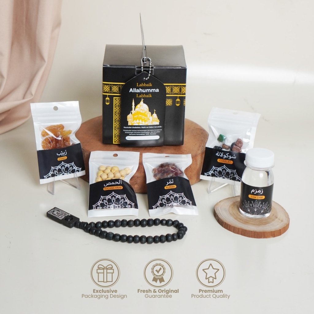 Buraidah Hampers Paket Box Multazam Oleh Oleh Haji Umroh Premium Kemasan Klip Ekslusif Paket Ka'bah 