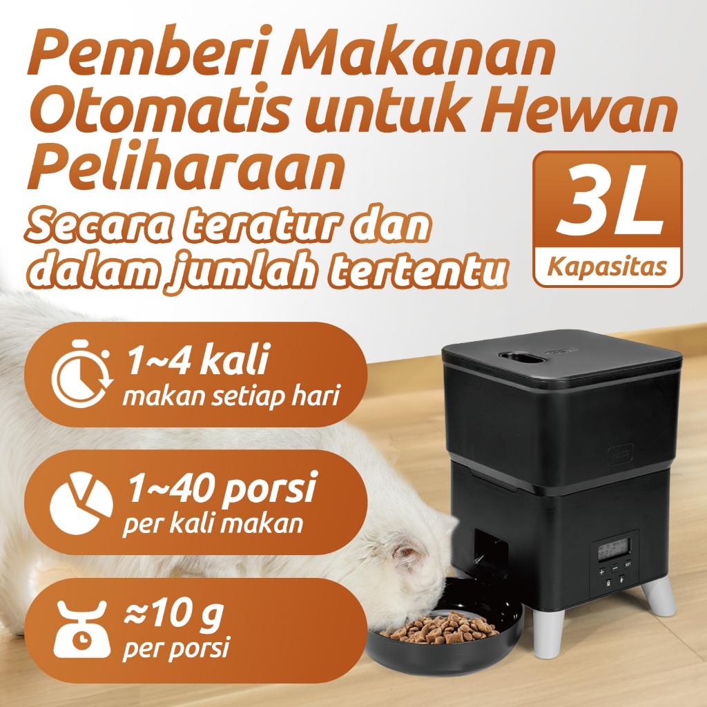 Tempat Makan Kucing Otomatis | Automatic Pet Feeder Kucing Anjing | Smart Automatic Pet Feeder