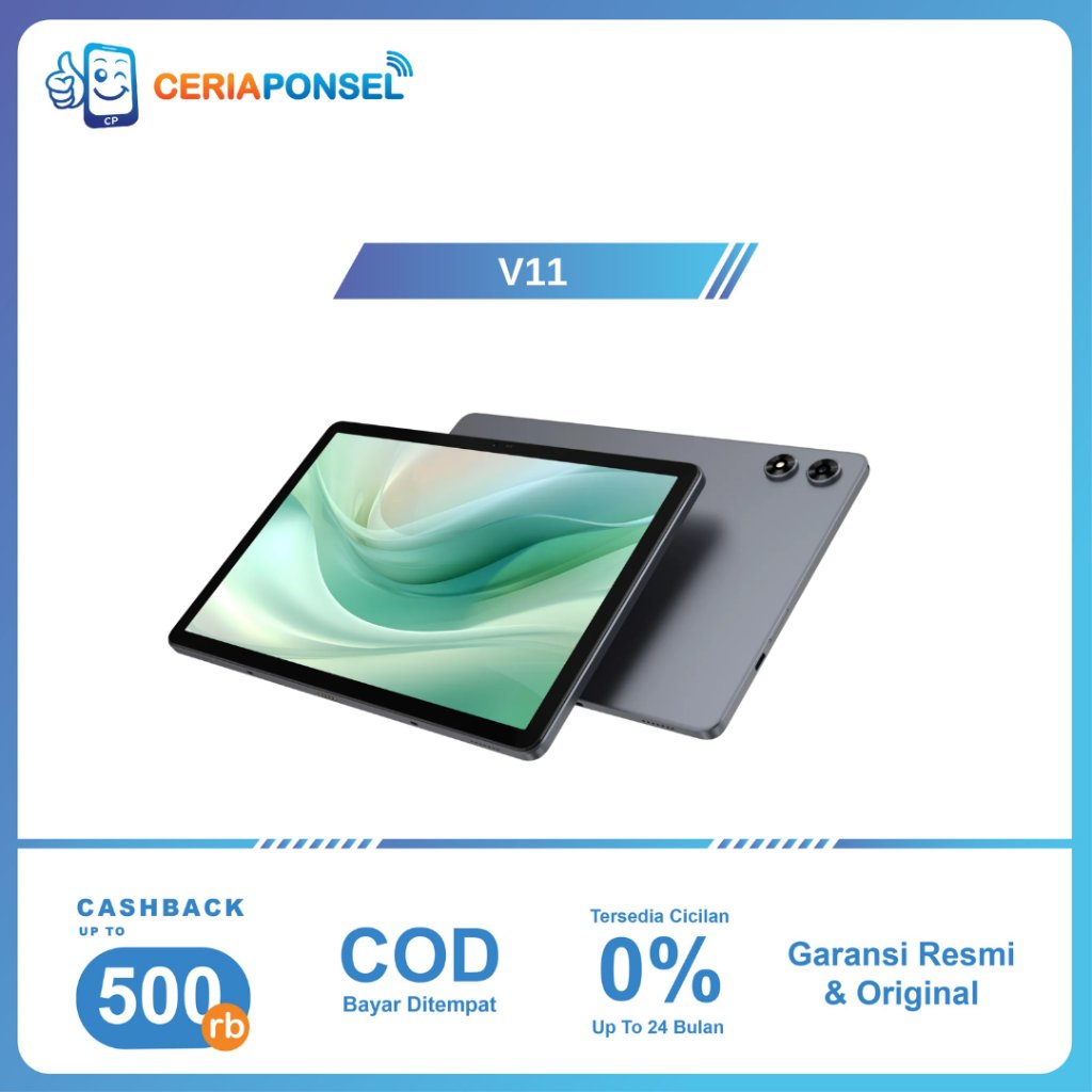 Advan Tab V11 | AI Gemini 11" FHD IPS | 4G LTE Dual SIM | 7200 mAh | 6/128GB | Garansi Resmi Advan I