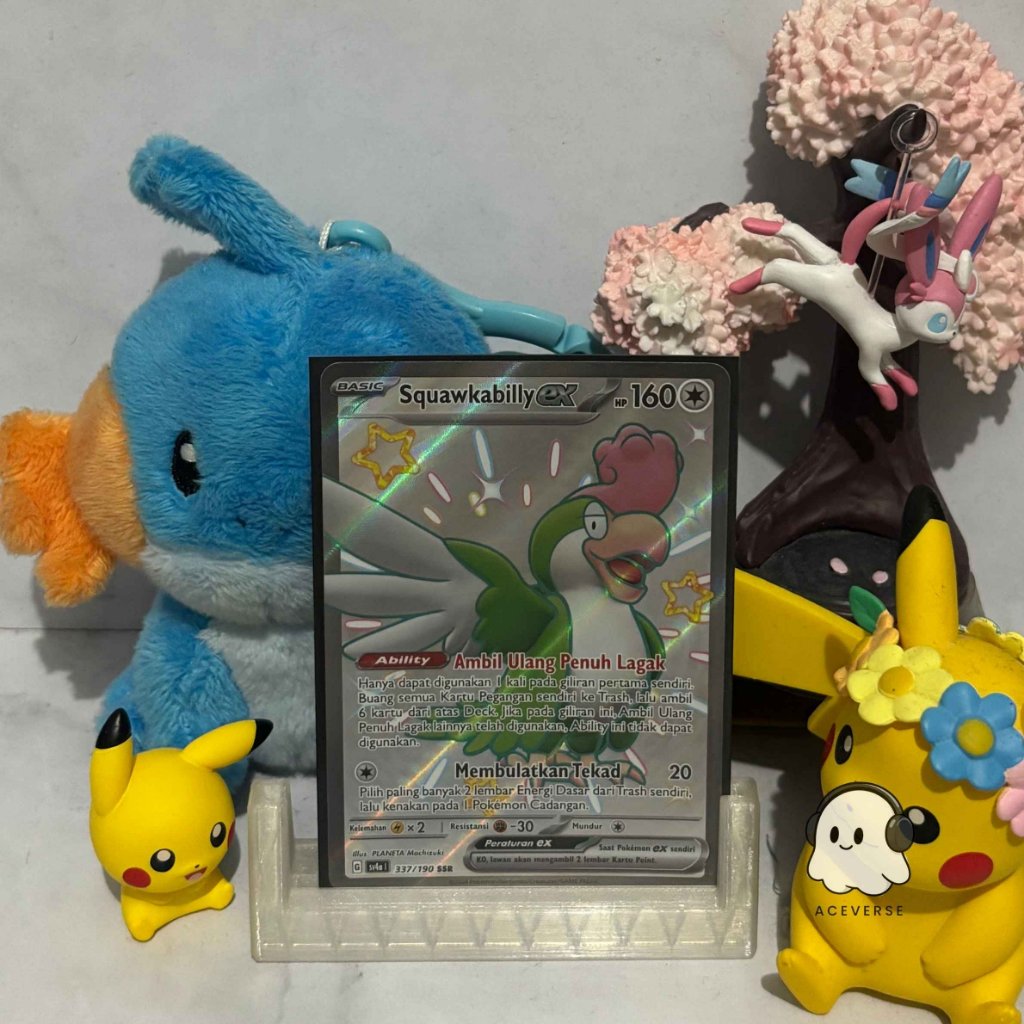 Squawkabilly EX 337/190 SSR - sv4a Kartu Pokemon Indonesia