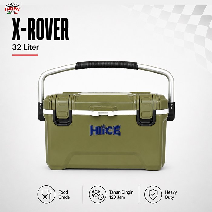 HIICE X-ROVER 32L Cooler Box Premium - Kotak Pendingin Es Mancing Camping Offroad Tahan Dingin 5 Har