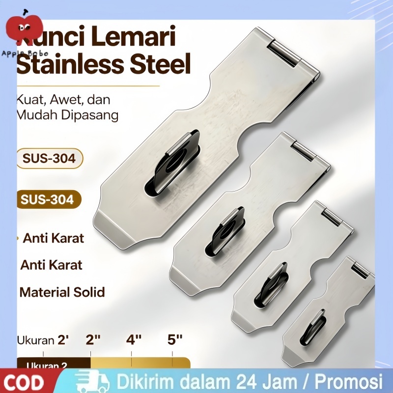 Overpal Stainless SUS-304 Overpal Lurus Cantolan Gembok Stainless Overpal TERMURAH