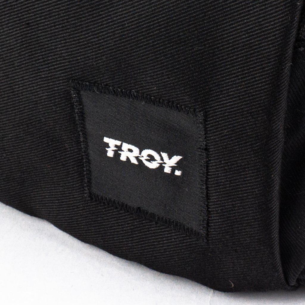 Troy Company Waistbag Black Warp Grid - Tas Pinggang Selempang Hitam WB 3702