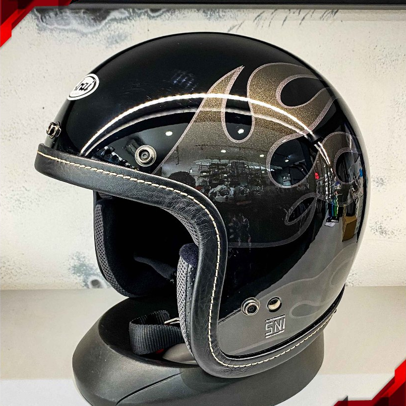 Helm Arai Classic Air Chopper Black Original Second 2nd Bekas RCX