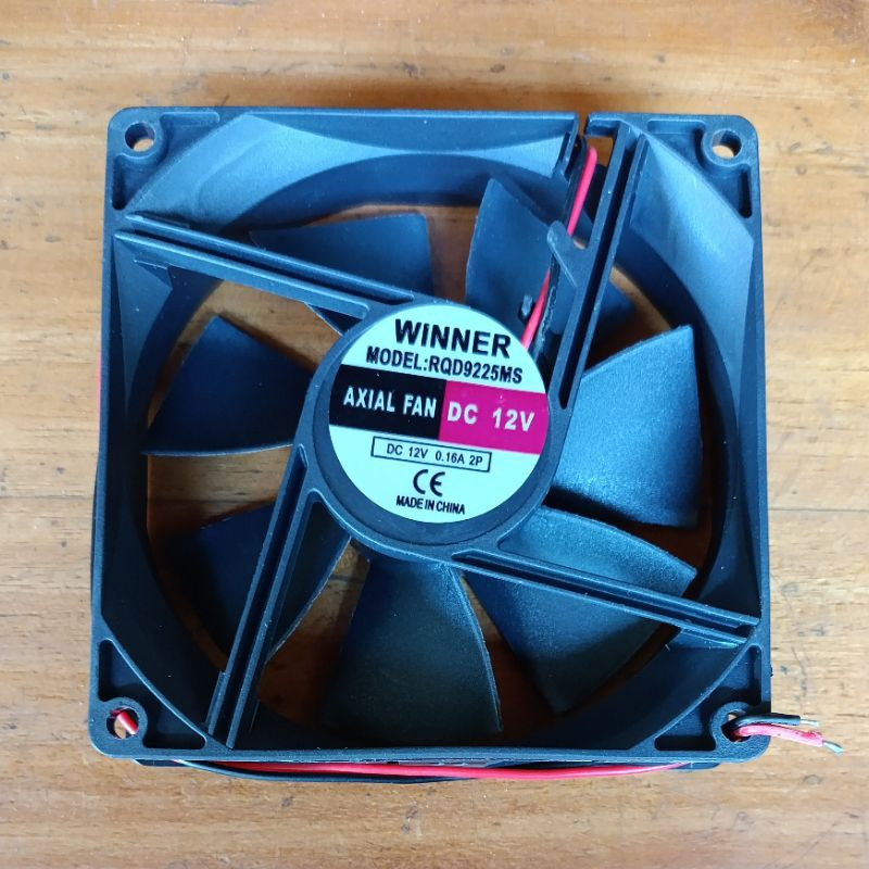 Fan DC 12v 12cm 12x12 12 volt WINNER Cooling Fan / Exhaust Fan Kipas 12volt 12 cm