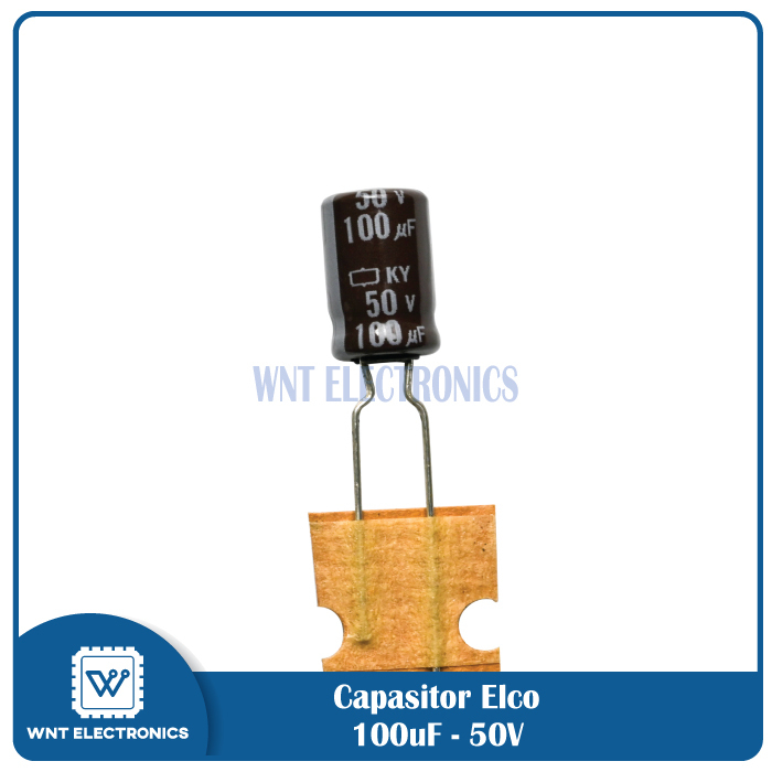 Capasitor Elco 100uf 50v 100uf50v 100 Uf 50 V