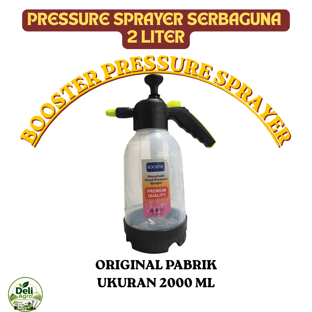 Hand Sprayer Transparan Booster Ukuran 2 Ltr Alat Semprot Bunga dan Tanaman / Hand Sprayer