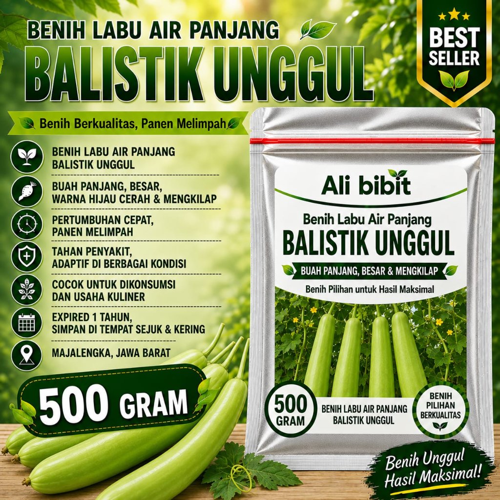 500 gram> Biji Benih Labu Air Balistik /Labu Air> Bibit Labu Air> Bonus benih
