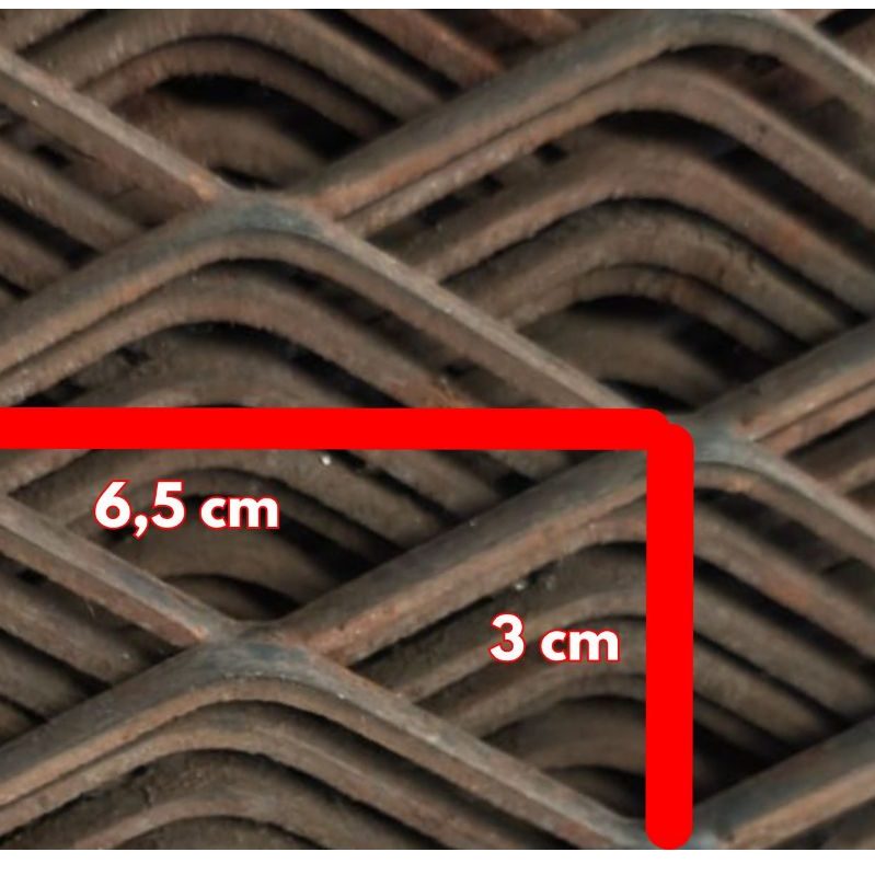 Expand metal mesh 3045  tebal 2,2mm ukuran custom kawat ram besi wiremesh industrial