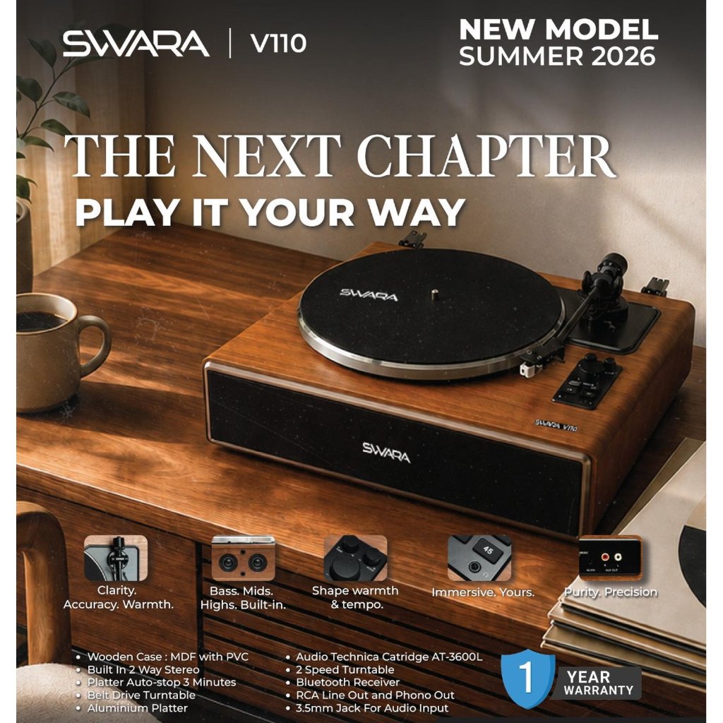 TURNTABLE / VINYL PLAYER SVVARA V110