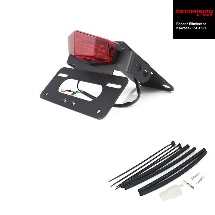 MINNAMOTO Fender Eliminator Tail Tidy Dudukan Plat Belakang Kawasaki KLX 250