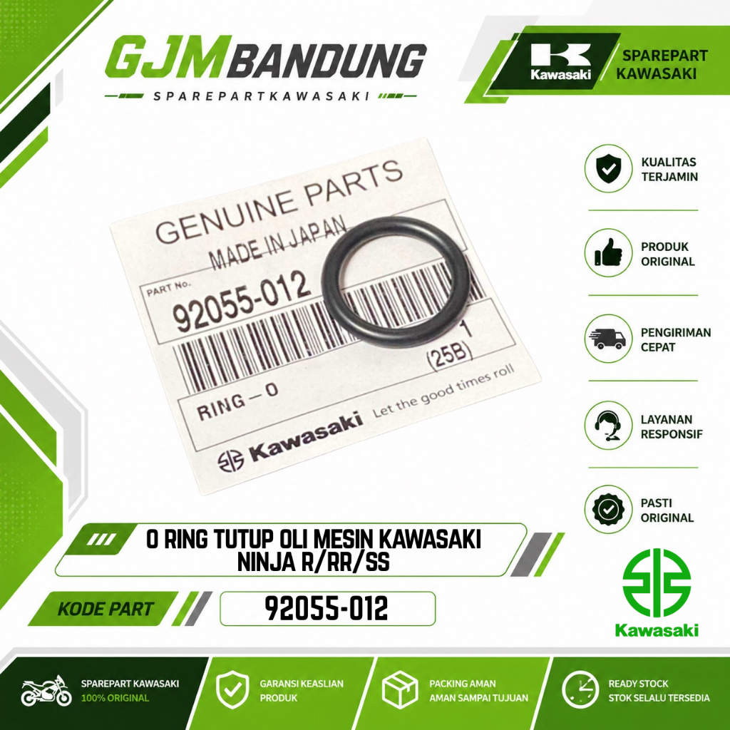 O Ring Tutup Oli Mesin Kawasaki Ninja R/RR/SS 92055-012