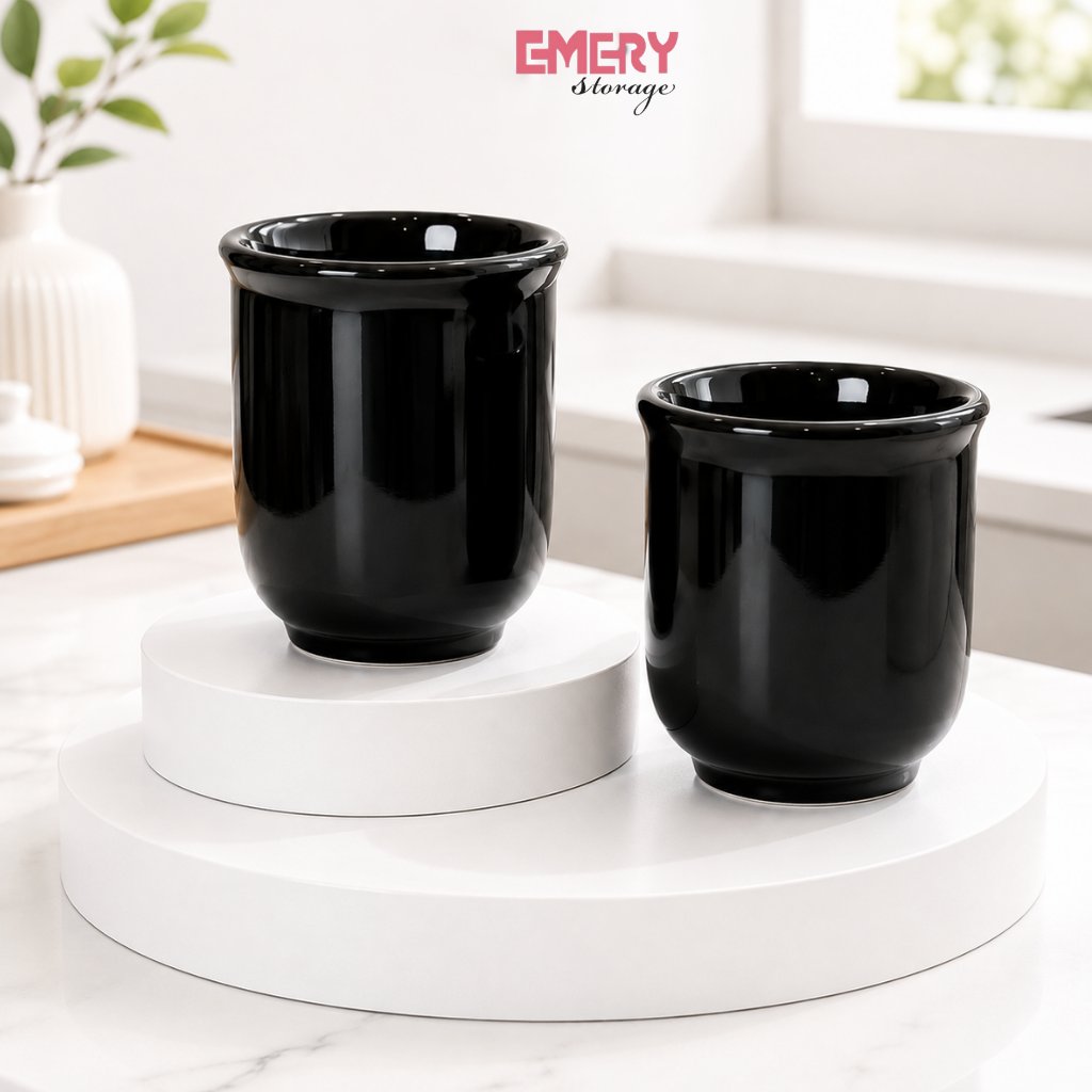 EMERY - Gelas Ocha Ceramic 150ml | Small Tea Cup Jepang Mini Cangkir Teh Aesthetic Souvenir Kado Caf