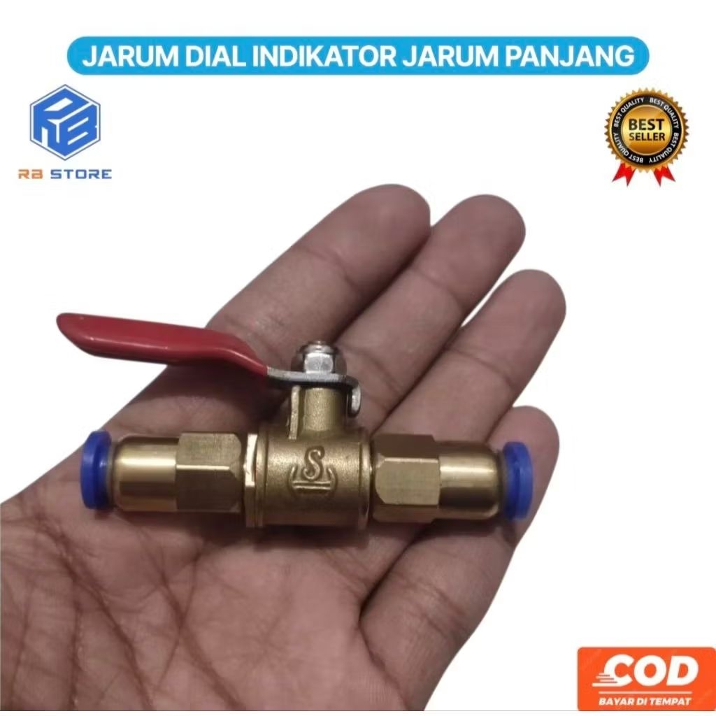 Stop Kran Double Slip Lock Mini 6mm ke 6mm, 8mm ke 8mm , 10mm ke 10mm dan 12mm ke 12mm Bisa Stopper 