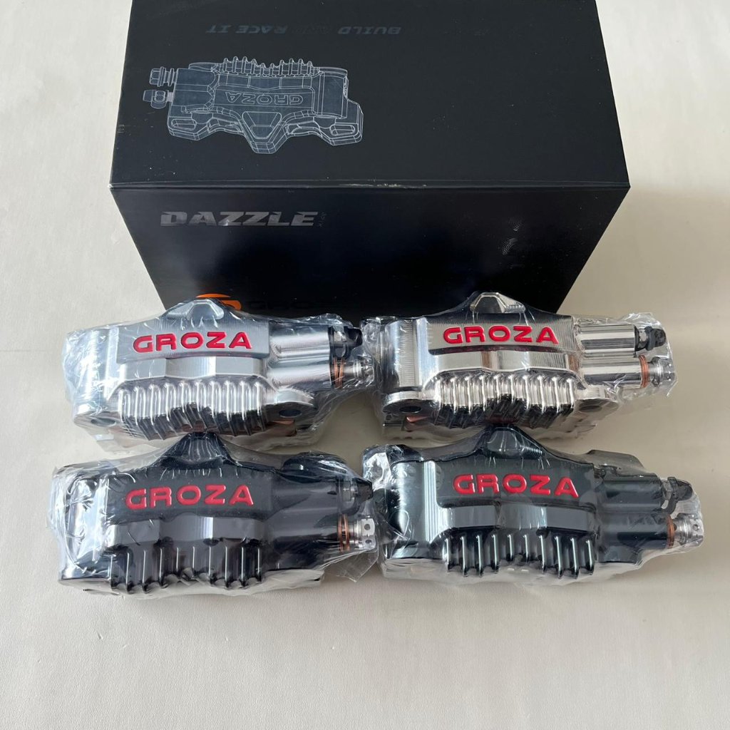 KALIPER GROZA REM RADIAL 4 PISTON DAZZLE SERIES ORIGINAL GROZA