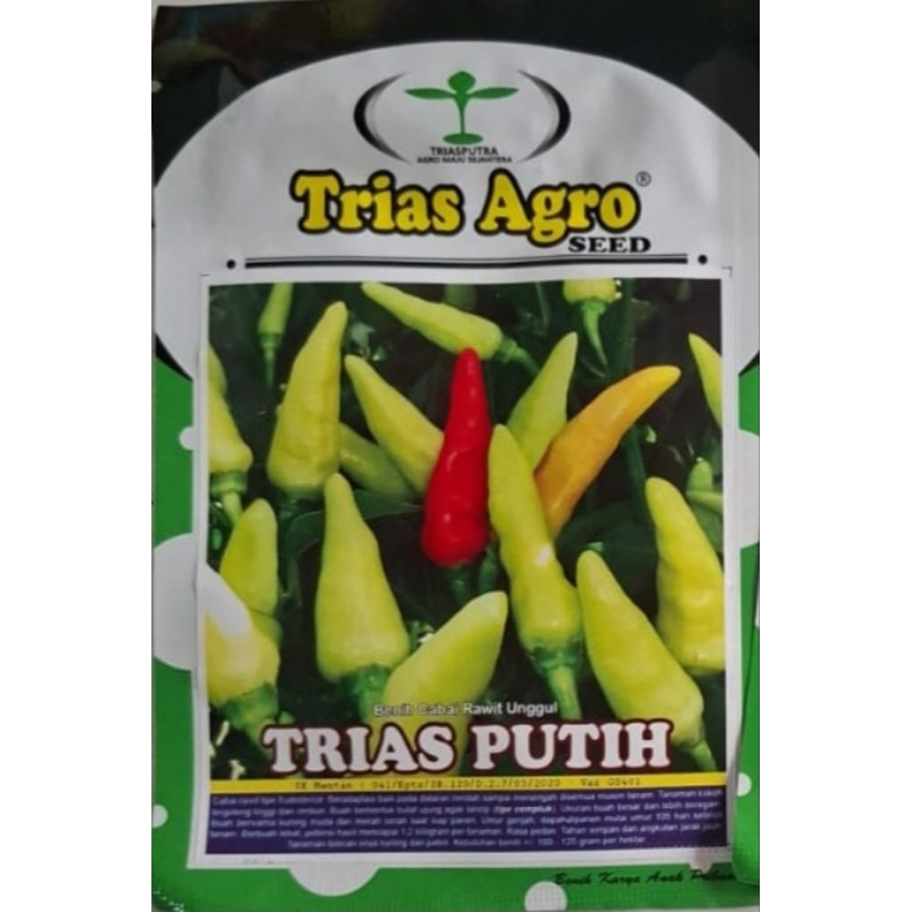 Benih Cabe Rawit Tegak Putih TRIAS PUTIH 10 gr