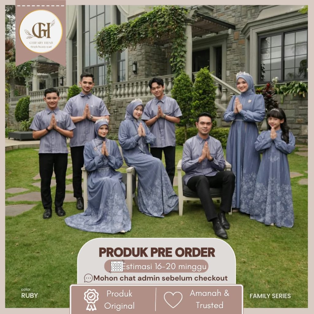 Royal luxury sarimbit lebaran 2027 by Meilee OPEN PRE ORDER (READYJANUARI 2027) ORI Family set coupl