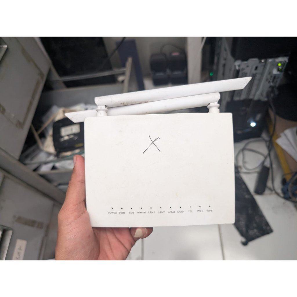 Modem XPON ONT ZTE GM220-S Rusak Segel Utuh Unit Only Bahan Servis
