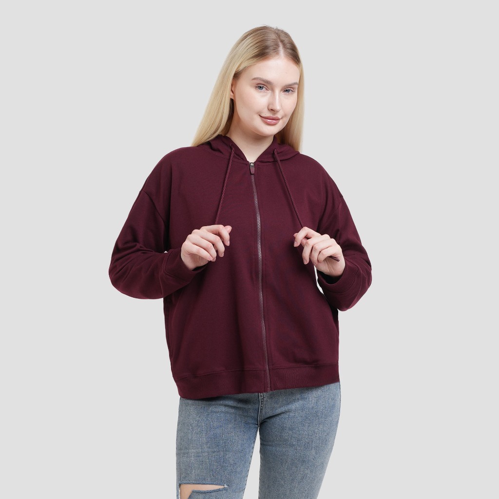 Nevada Solid Basic Baby Terry Jaket Wanita 122919932