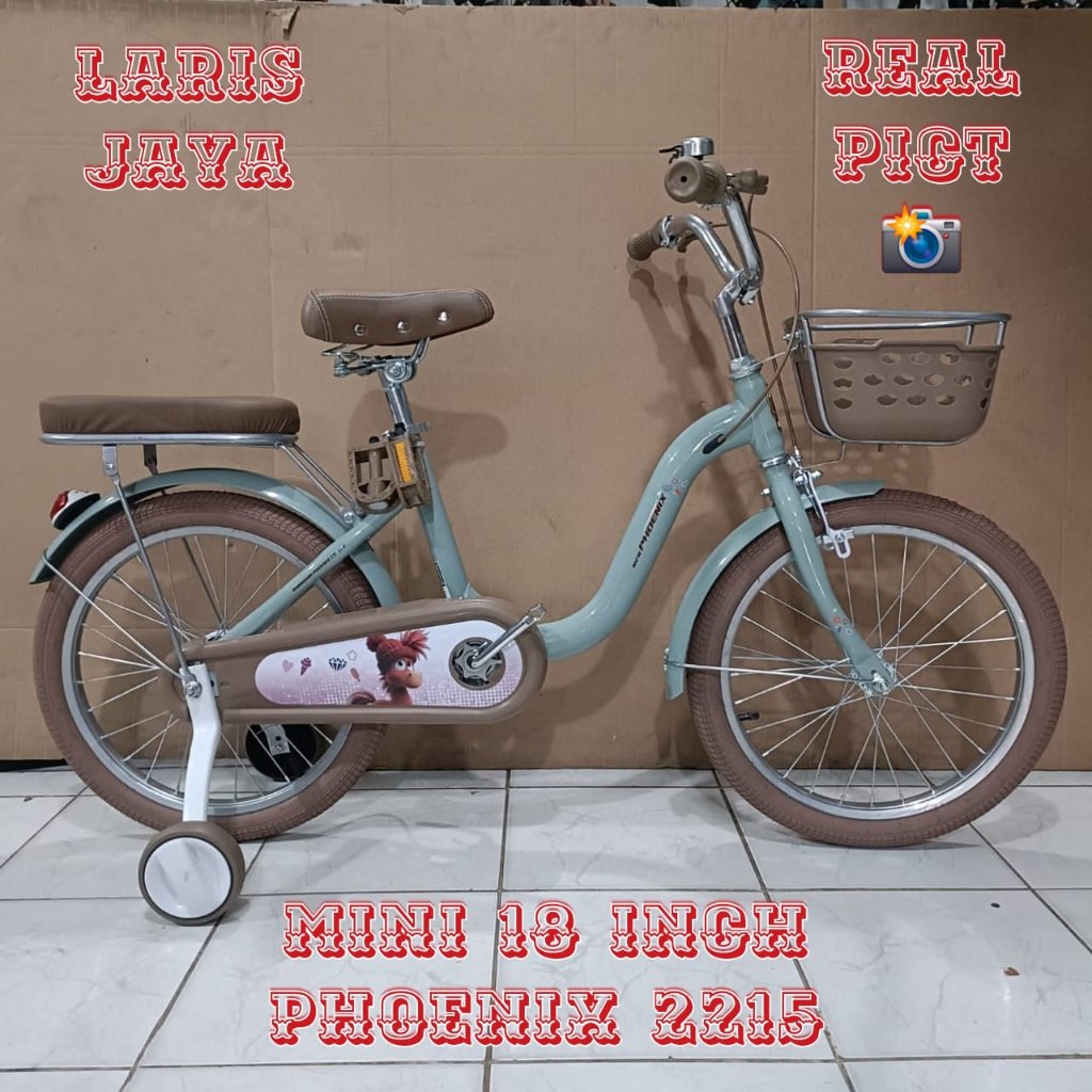 sepeda anak mini Phoenix 2210 18 inch sepeda anak perempuan , mini 18 inch Phoenix  2215keranjang be