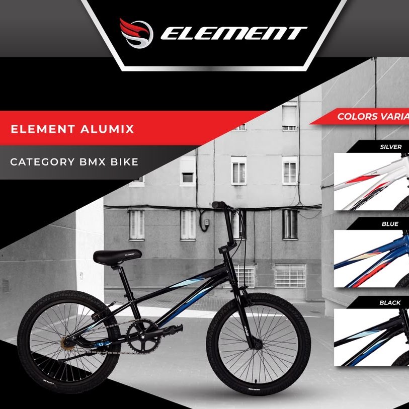 Sepeda Anak Laki Laki Bmx 20 Element Alumix Frame Alloy Sepeda Bmx 20 Inch Alumix Element Terbaru