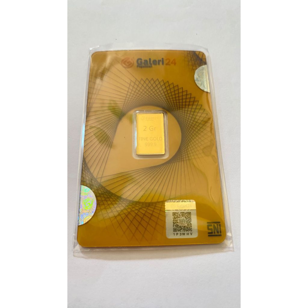 GALERI 24 PEGADAIAN Logam Mulia 2 Gram 24K 999.9% SNI Sertifikat Emas