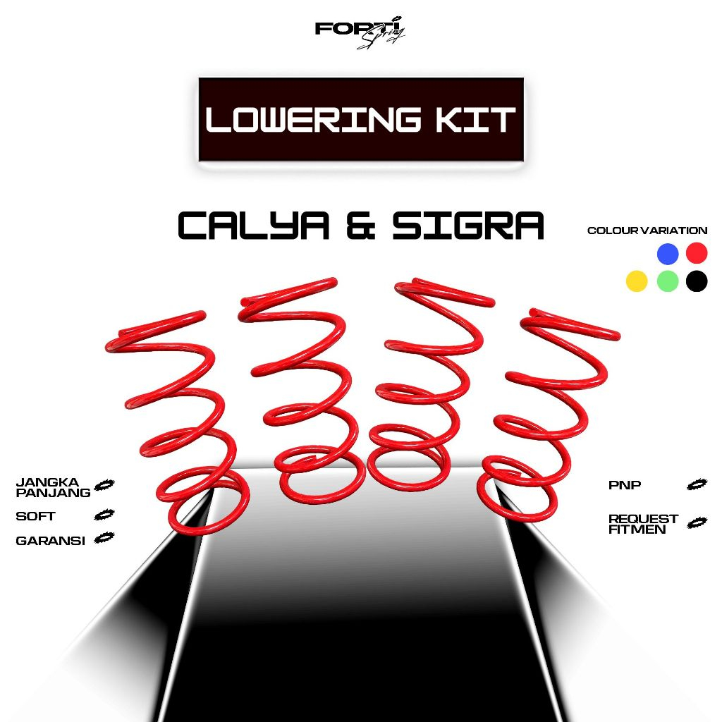Per Ceper Mobil / Lowering Kit [PNP] Calya&Sigra Depan&Belakang / Per Ceper Custom Nyaman&Empuk