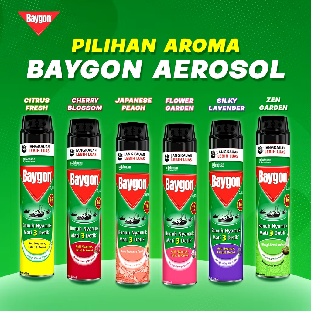 Baygon Aerosol Semprot Nyamuk Anti Lalat Kecoa