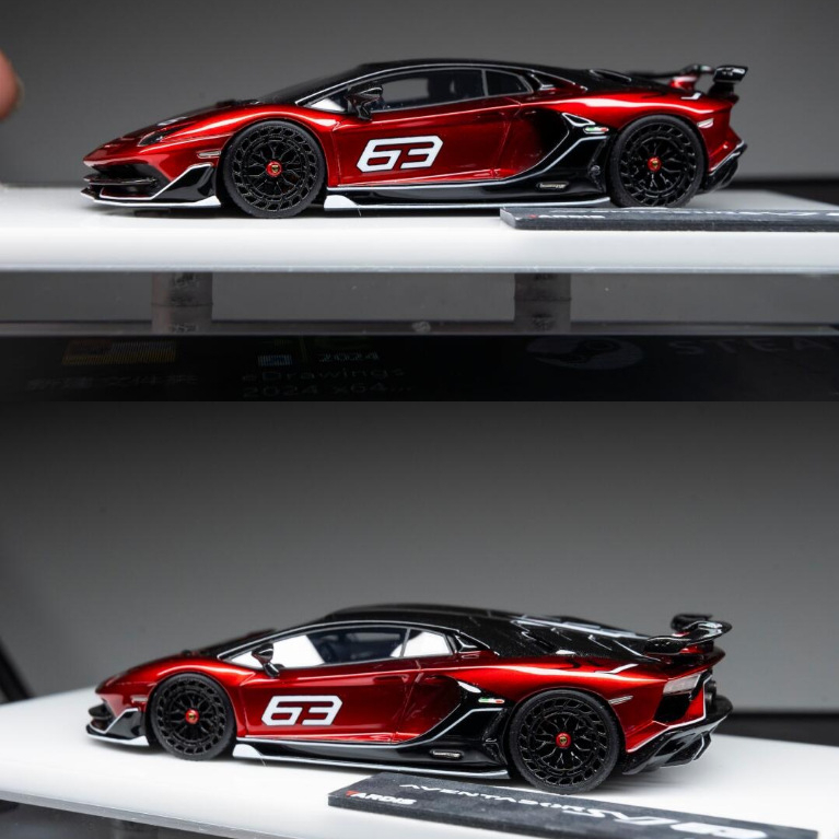 TARDIS LAMBORGHINI SVJ RED 63 LIMITED EDITION RESIN 1/64 TARDIS LAMBORGHINI SVJ RED 63 LIMITED EDITI