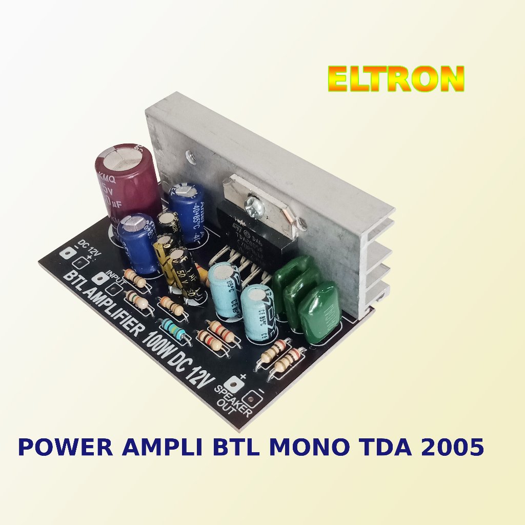 KIT POWER BTL MONO 100W TDA 2005 DC 12V
