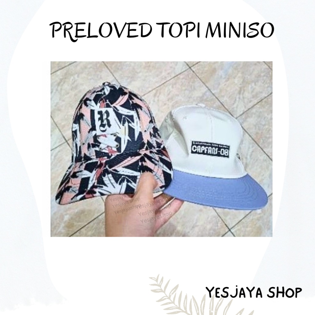 {+Freebies} Preloved Topi Miniso