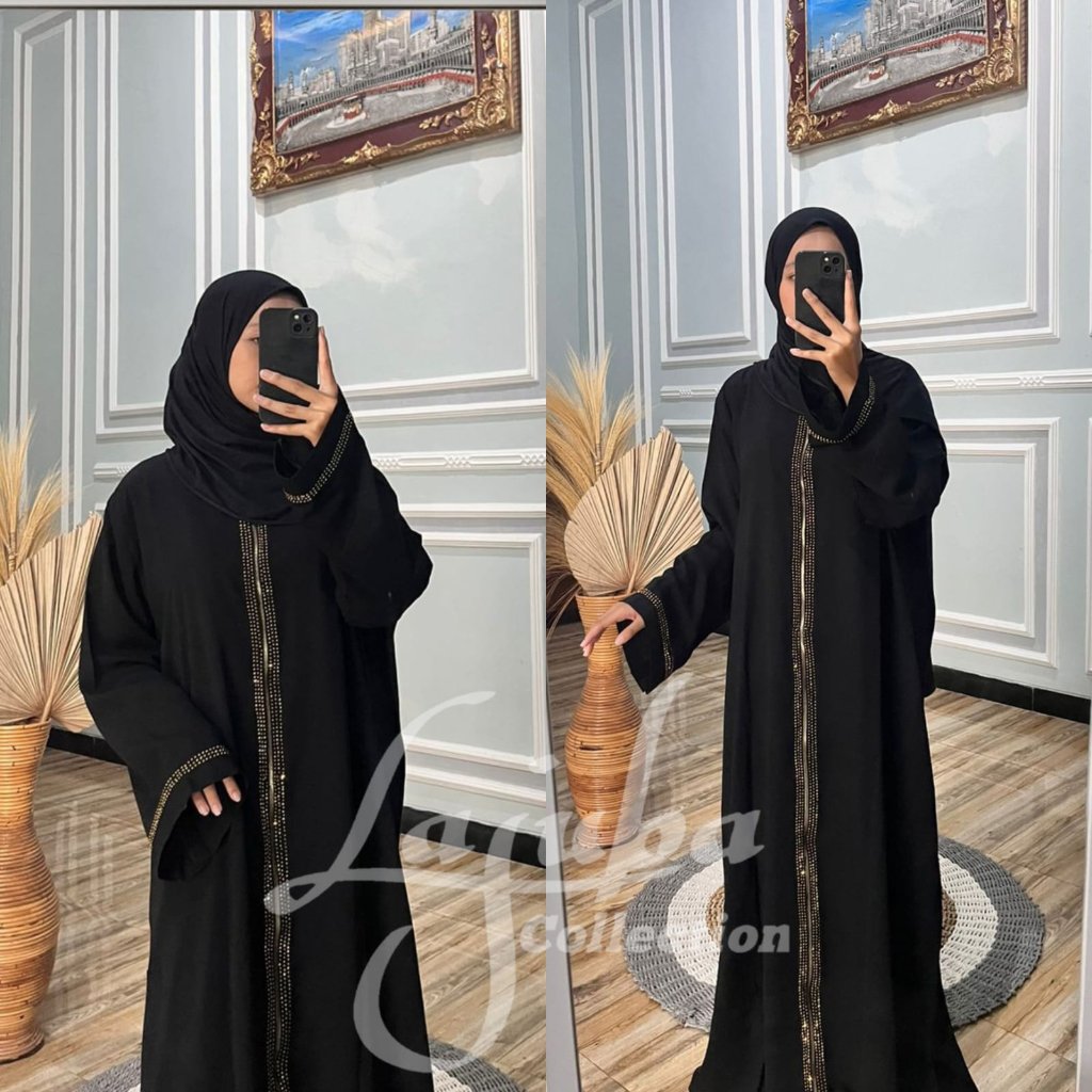 ABAYA zy gold permata promo abaya bordir asli best seller abaya anak abaya remaja abaya hitam