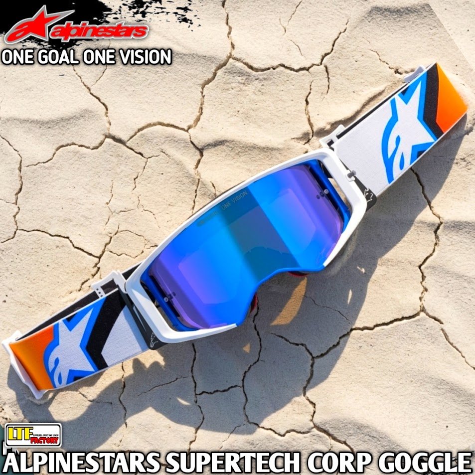 ALPINESTARS MX SUPERTECH CORP ABSOLUTE VISION GOGGLE - KACAMATA ADVENTURE TRAIL - ENDURO KOMPETISI O