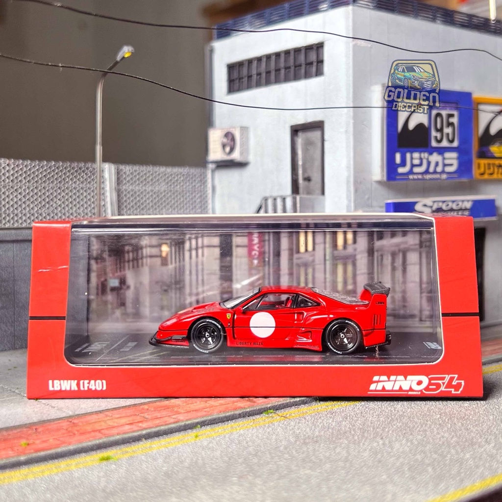INNO64 FERRARI F40 RED - UNSEALED (GOOD CONDITION)