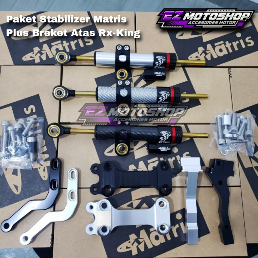Stabilizer Steering Dumper Matris RX KING Plus Breket Copy B-PRO Stabilizer Stang Rx King Matris 16 