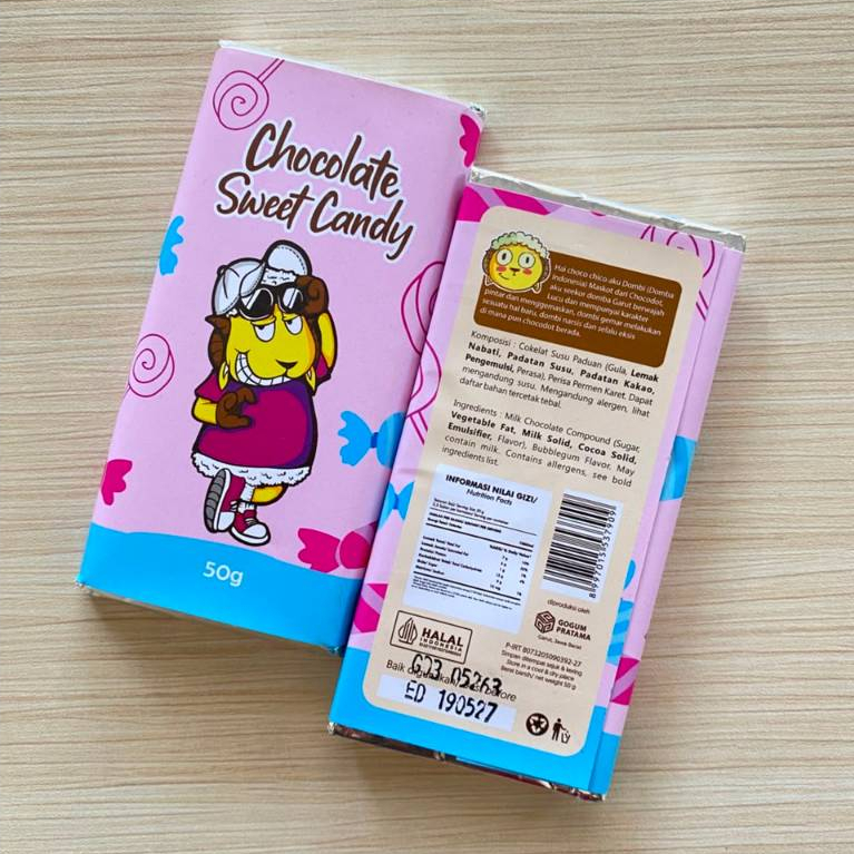 Cokelat Chocolate Sweet Candy Dombi Asli Maskot Garut 50gr Original Chocodot Khas Garut