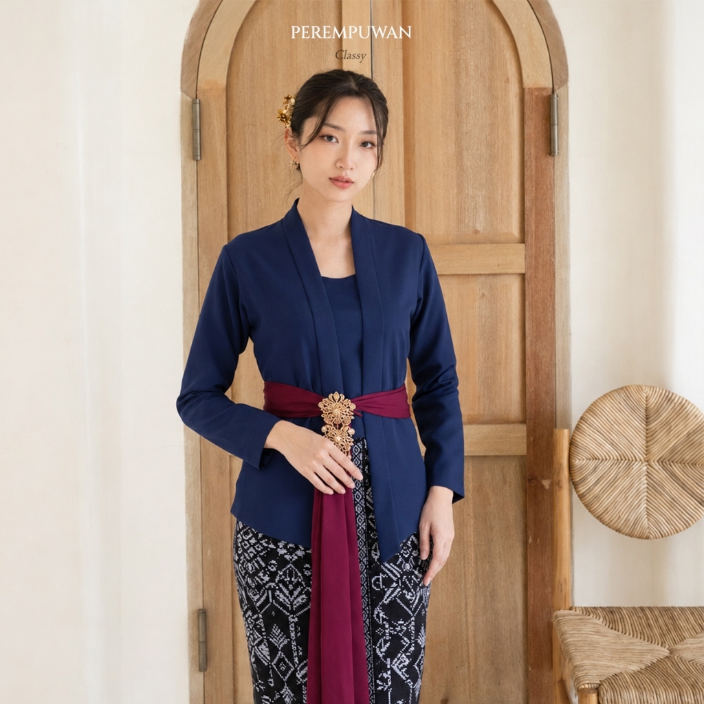 PEREMPUWAN Set Kebaya Bali Wisuda Kutu Baru Kutubaru Modern Polos Klasik Baju Adat Wanita Terbaru